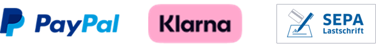 eBilanz-Online - PayPal, Sofort und SEPA Lastschrift Logos